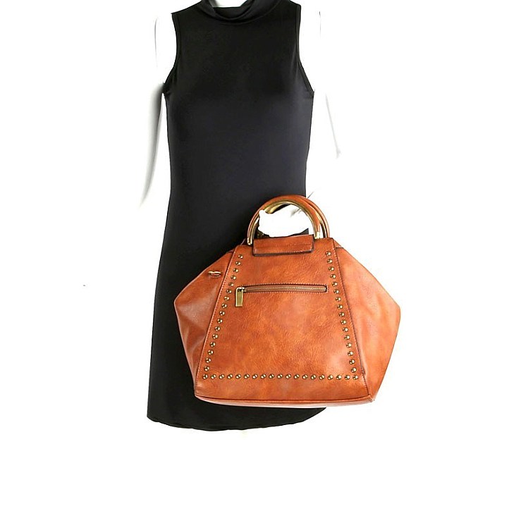 Fashion Woven Muse Brass Satchel main image 0